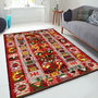 Conceptum Els1786 Alfombra de Terciopelo Multicolor 80 x 120 cm